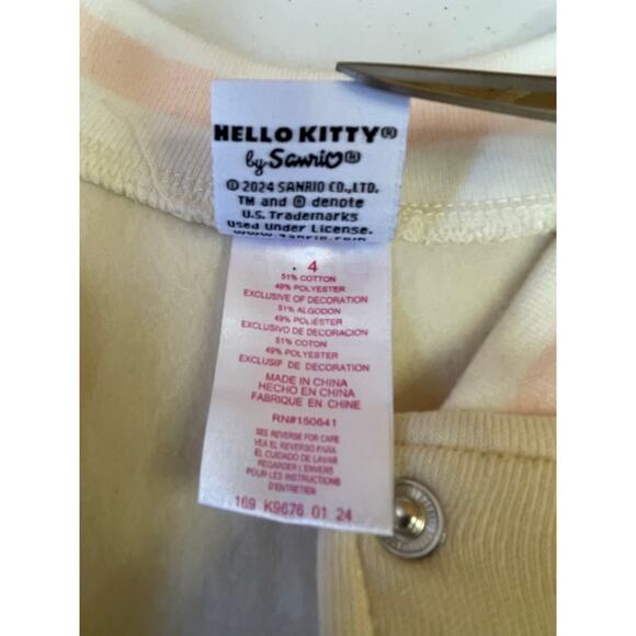 New with tags! Girls Hello Kitty size 4 bomber jacket
